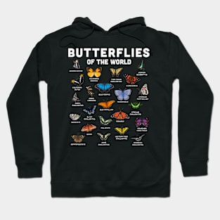 Butterflies of the World Hoodie